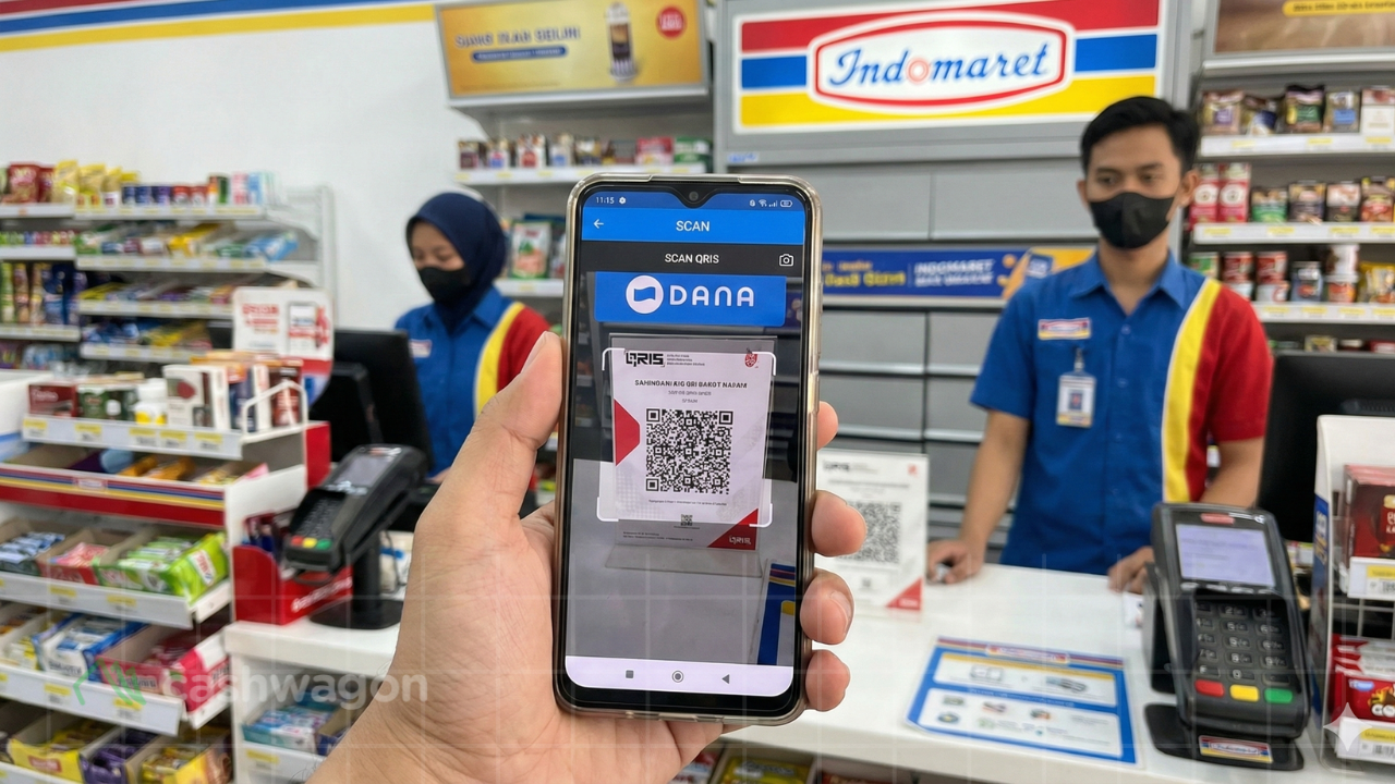 Cara Bayar Pakai Qris Dana di Alfamart dan Indomaret